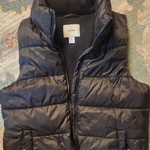 Black old navy puffer vest size M